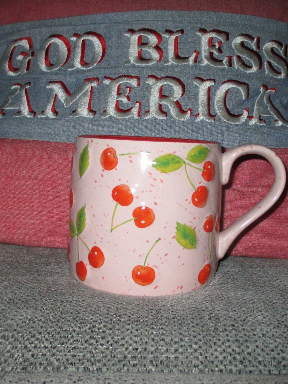GLOBAL DESIGN CONNECTION Fresh & Fruity Cherry Ceramic Coffee 3D Cherries